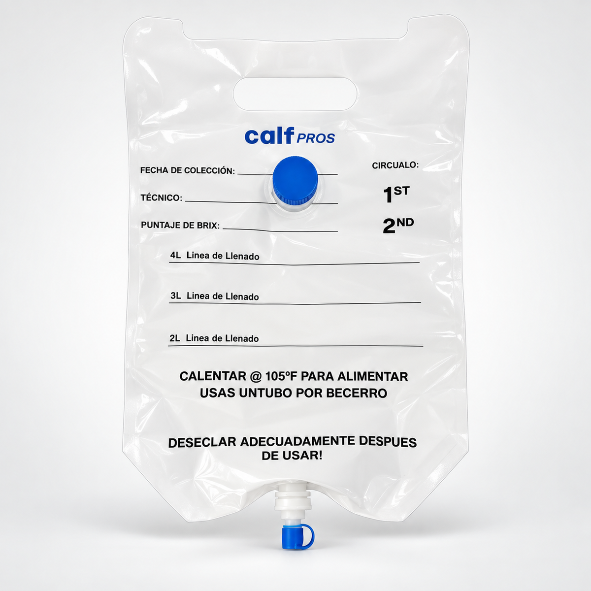 CalfPros Colostrum Bags + Feeding Tubes – 150 Count